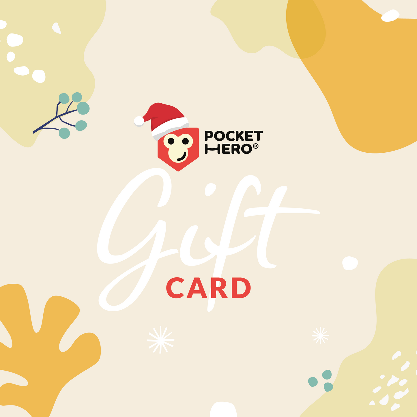 Type 1 Diabetes Clothing - Christmas Gift Card | Our Pocket Hero