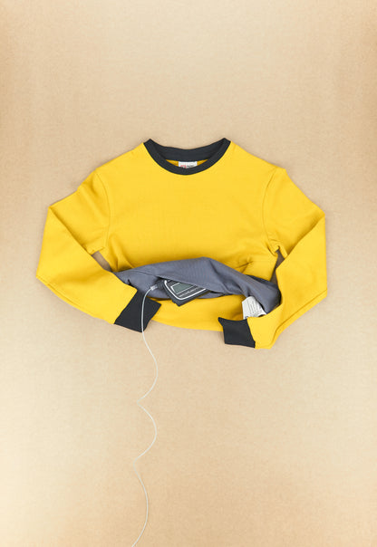 Type 1 Diabetes Clothing - Long Sleeve T-shirt Yellow | Our Pocket Hero