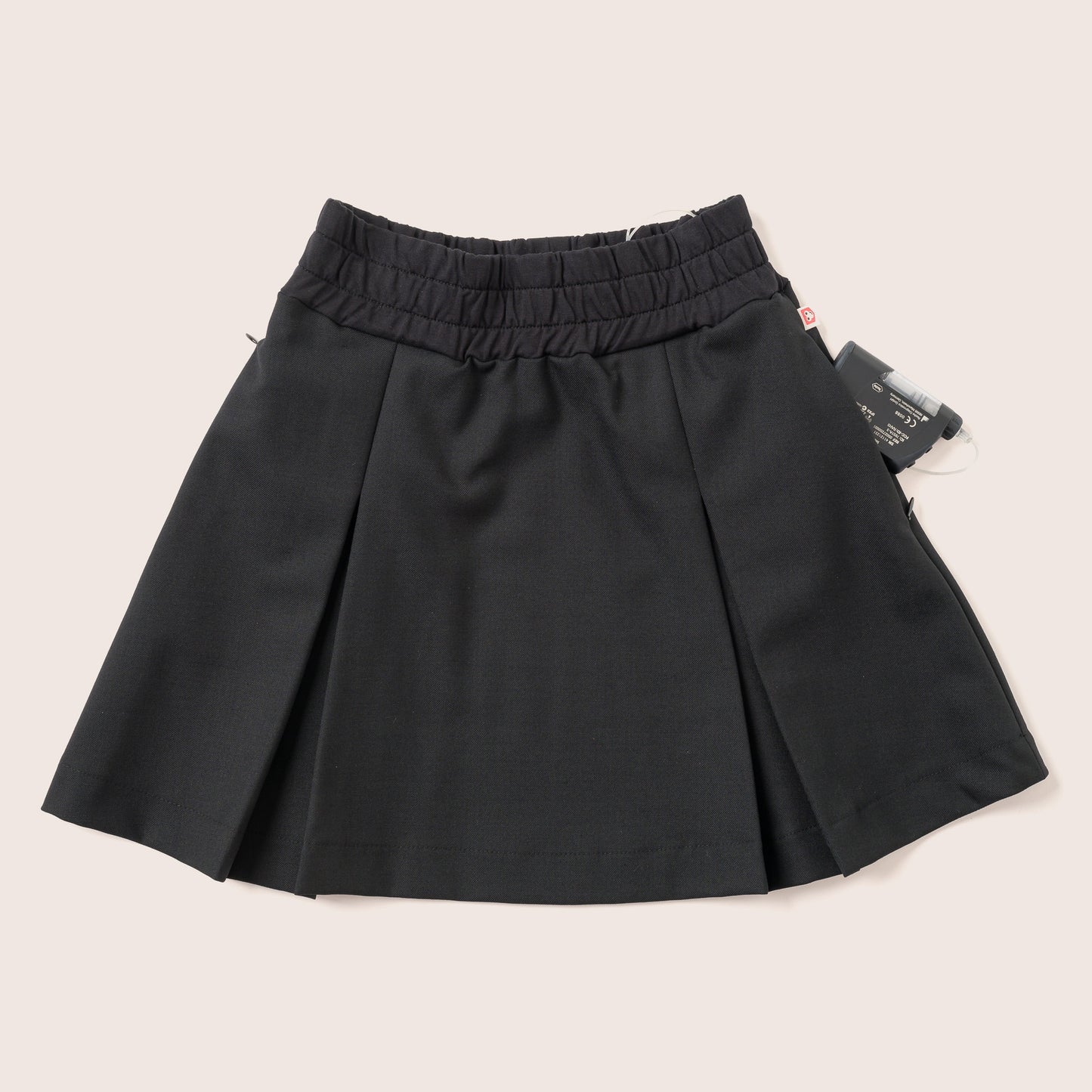 Type 1 Diabetes Clothing - Girls Skirt Black with pockets | Our Pocket Hero