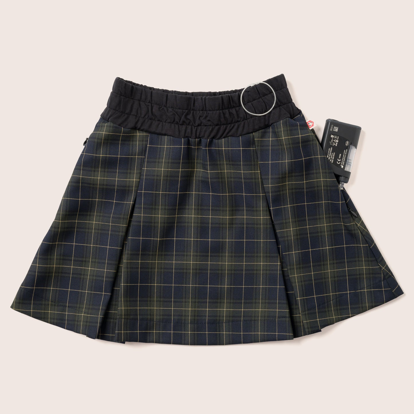 Type 1 Diabetes Clothing - T1d Girls Pleated Skirt High Waisted Plaid A-line Skirts with pockets | Our Pocket Hero