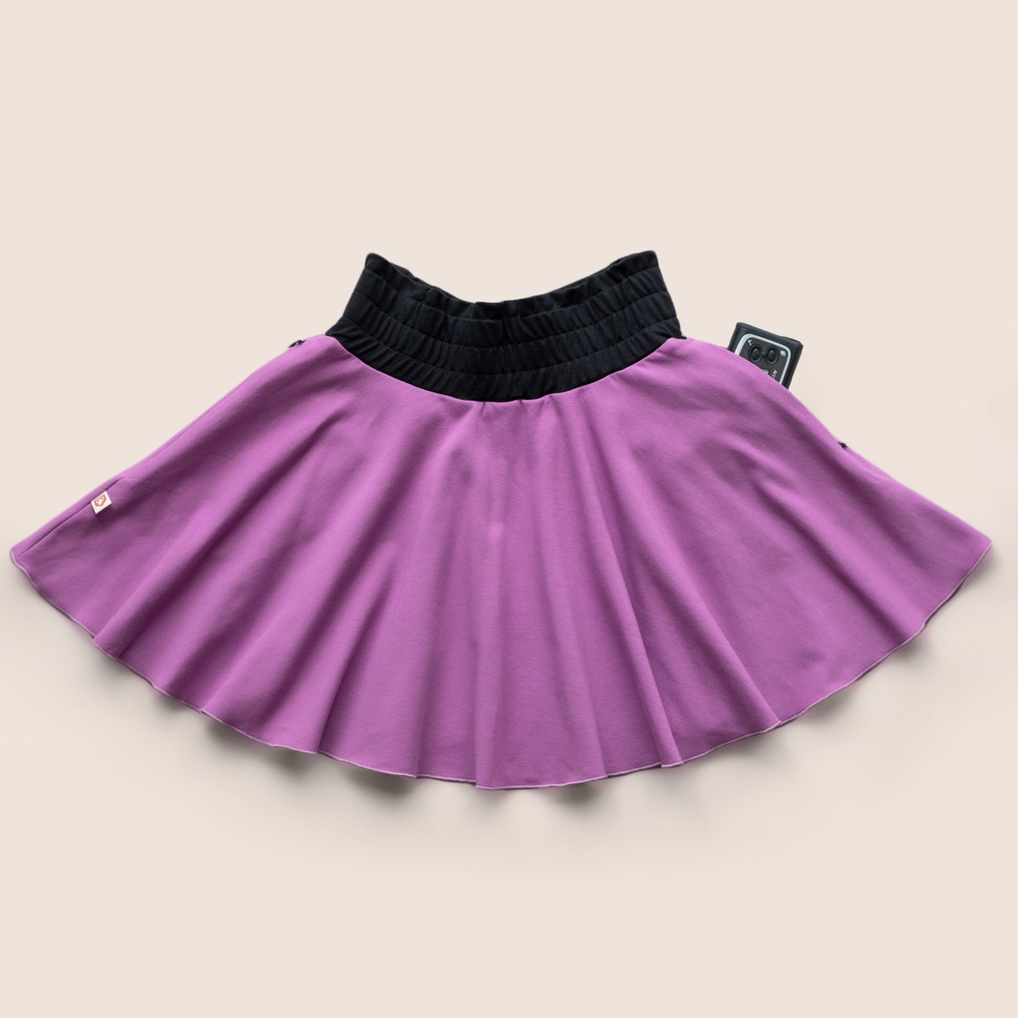 Type 1 Diabetes Clothing - Girls Skirt Bubblegum Purple with pockets | Our Pocket Hero