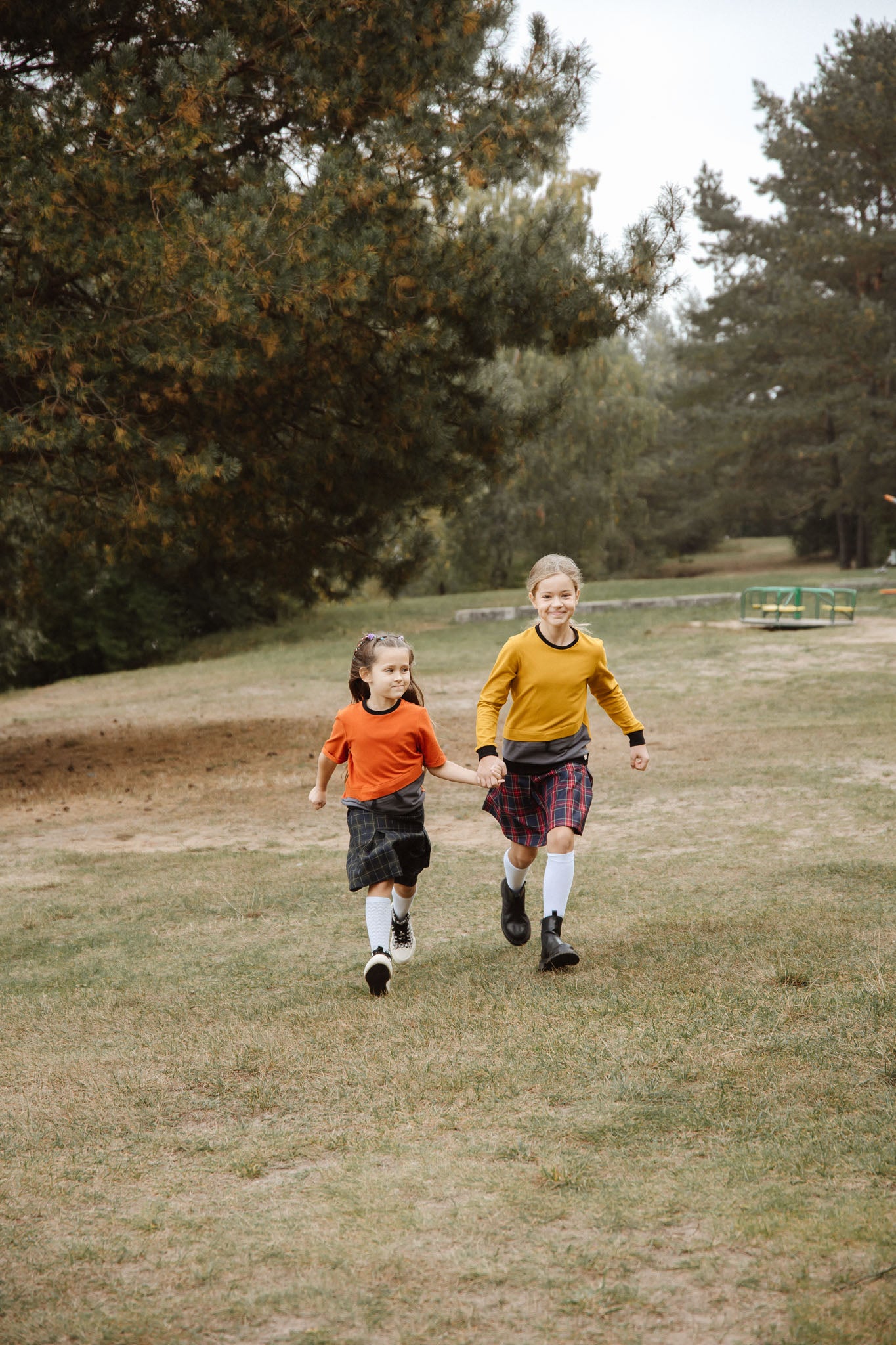 Type 1 Diabetes Clothing - T1d Girls Pleated Skirt High Waisted Plaid A-line Skirts with pockets | Our Pocket Hero