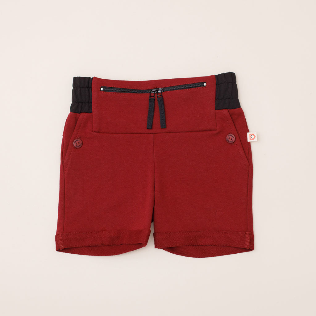 Type 1 Diabetes Clothing - Shorts Bordo | Our Pocket Hero