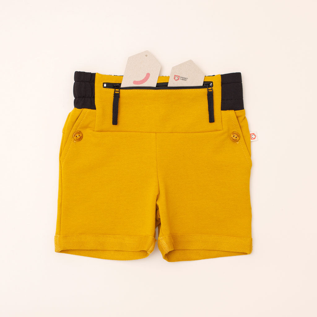 Type 1 Diabetes Clothing - Shorts Yellow | Our Pocket Hero