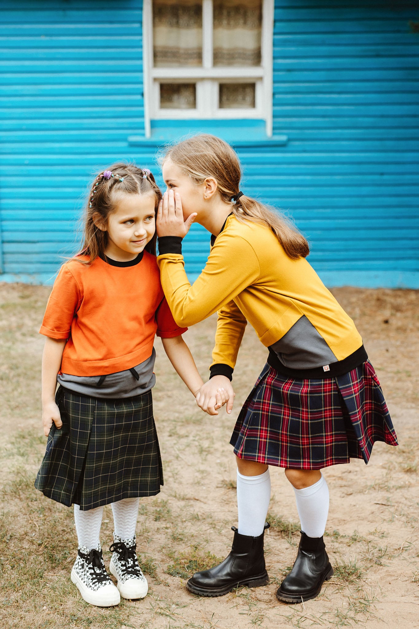 Type 1 Diabetes Clothing - T1d Girls Pleated Skirt High Waisted Plaid A-line Skirts with pockets | Our Pocket Hero