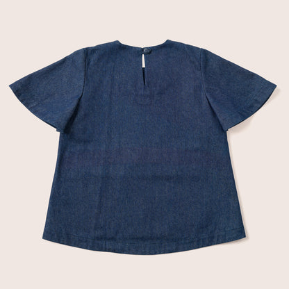 Type 1 Diabetes Clothing - T-shirt dark blue with pockets | Our Pocket Hero