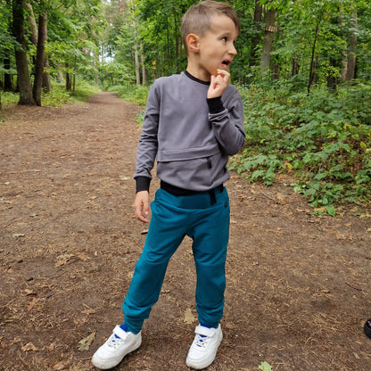 Type 1 Diabetes Clothing - Kids activewear trousers with pockets | Our Pocket Hero