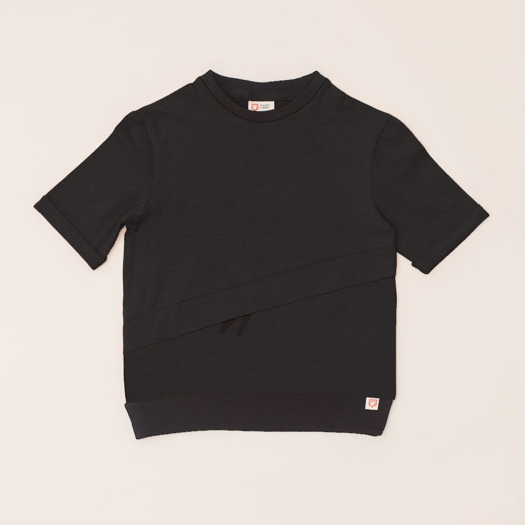 Type 1 Diabetes Clothing - Short Sleeve T-shirt Black | Our Pocket Hero