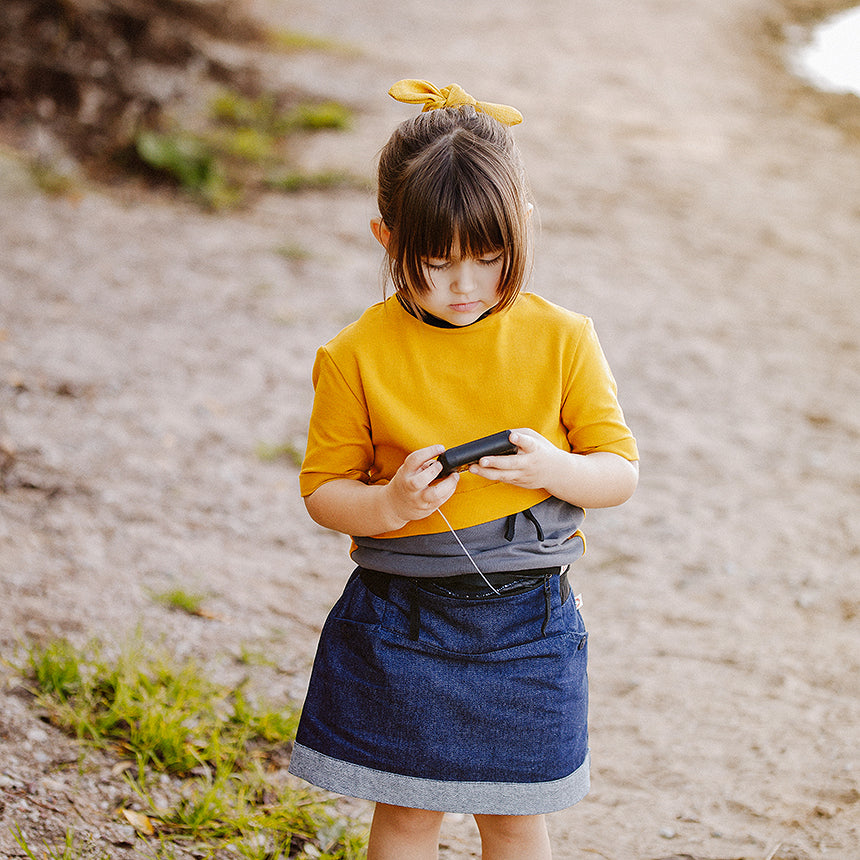 Type 1 Diabetes Clothing - Skirt Denim | Our Pocket Hero